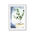 Picture of Green leaves  Pot _GroupedProduct_Rectangle_Portrait_Framed_Matted_