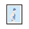 Picture of Swim Competition I  _GroupedProduct_Rectangle_Portrait_Framed_Matted_