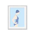 Picture of Swim Competition I  _GroupedProduct_Rectangle_Portrait_Framed_Matted_