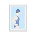 Picture of Swim Competition I  _GroupedProduct_Rectangle_Portrait_Framed_Matted_