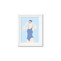 Picture of Swim Competition II  _GroupedProduct_Rectangle_Portrait_Framed_Matted_