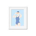 Picture of Swim Competition II  _GroupedProduct_Rectangle_Portrait_Framed_Matted_