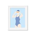 Picture of Swim Competition II  _GroupedProduct_Rectangle_Portrait_Framed_Matted_