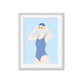 Picture of Swim Competition II  _GroupedProduct_Rectangle_Portrait_Framed_Matted_