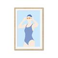 Picture of Swim Competition II  _GroupedProduct_Rectangle_Portrait_Framed_Matted_