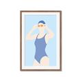 Picture of Swim Competition II  _GroupedProduct_Rectangle_Portrait_Framed_Matted_