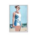 Picture of Beach Walk  _GroupedProduct_Rectangle_Portrait_Framed_Matted_