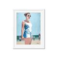 Picture of Beach Walk  _GroupedProduct_Rectangle_Portrait_Framed_Matted_