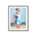 Picture of Beach Walk  _GroupedProduct_Rectangle_Portrait_Framed_Matted_