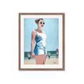 Picture of Beach Walk  _GroupedProduct_Rectangle_Portrait_Framed_Matted_