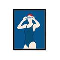 Picture of Swim Competition IV  _GroupedProduct_Rectangle_Portrait_Framed_Matted_