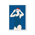 Picture of Swim Competition IV  _GroupedProduct_Rectangle_Portrait_Framed_Matted_