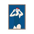 Picture of Swim Competition IV  _GroupedProduct_Rectangle_Portrait_Framed_Matted_