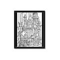 Picture of City Sketch I _GroupedProduct_Rectangle_Portrait_Framed_Matted_