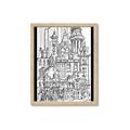 Picture of City Sketch I _GroupedProduct_Rectangle_Portrait_Framed_Matted_