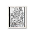 Picture of City Sketch I _GroupedProduct_Rectangle_Portrait_Framed_Matted_