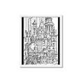 Picture of City Sketch I _GroupedProduct_Rectangle_Portrait_Framed_Matted_