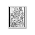 Picture of City Sketch I _GroupedProduct_Rectangle_Portrait_Framed_Matted_