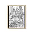 Picture of City Sketch I _GroupedProduct_Rectangle_Portrait_Framed_Matted_