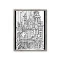 Picture of City Sketch I _GroupedProduct_Rectangle_Portrait_Framed_Matted_
