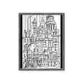 Picture of City Sketch I _GroupedProduct_Rectangle_Portrait_Framed_Matted_