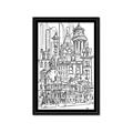 Picture of City Sketch I _GroupedProduct_Rectangle_Portrait_Framed_Matted_