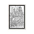 Picture of City Sketch I _GroupedProduct_Rectangle_Portrait_Framed_Matted_