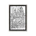 Picture of City Sketch I _GroupedProduct_Rectangle_Portrait_Framed_Matted_