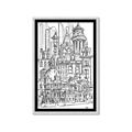 Picture of City Sketch I _GroupedProduct_Rectangle_Portrait_Framed_Matted_