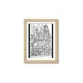 Picture of City Sketch I _GroupedProduct_Rectangle_Portrait_Framed_Matted_