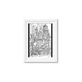 Picture of City Sketch I _GroupedProduct_Rectangle_Portrait_Framed_Matted_