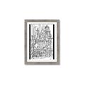 Picture of City Sketch I _GroupedProduct_Rectangle_Portrait_Framed_Matted_