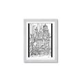 Picture of City Sketch I _GroupedProduct_Rectangle_Portrait_Framed_Matted_
