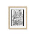 Picture of City Sketch I _GroupedProduct_Rectangle_Portrait_Framed_Matted_
