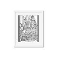 Picture of City Sketch I _GroupedProduct_Rectangle_Portrait_Framed_Matted_