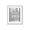 Picture of City Sketch I _GroupedProduct_Rectangle_Portrait_Framed_Matted_