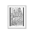 Picture of City Sketch I _GroupedProduct_Rectangle_Portrait_Framed_Matted_