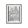Picture of City Sketch I _GroupedProduct_Rectangle_Portrait_Framed_Matted_