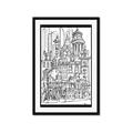 Picture of City Sketch I _GroupedProduct_Rectangle_Portrait_Framed_Matted_
