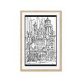Picture of City Sketch I _GroupedProduct_Rectangle_Portrait_Framed_Matted_