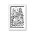 Picture of City Sketch I _GroupedProduct_Rectangle_Portrait_Framed_Matted_
