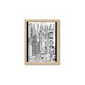Picture of City Sketch II _GroupedProduct_Rectangle_Portrait_Framed_Matted_