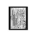 Picture of City Sketch II _GroupedProduct_Rectangle_Portrait_Framed_Matted_