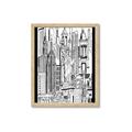 Picture of City Sketch II _GroupedProduct_Rectangle_Portrait_Framed_Matted_