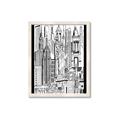 Picture of City Sketch II _GroupedProduct_Rectangle_Portrait_Framed_Matted_