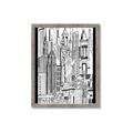 Picture of City Sketch II _GroupedProduct_Rectangle_Portrait_Framed_Matted_