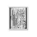 Picture of City Sketch II _GroupedProduct_Rectangle_Portrait_Framed_Matted_