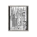 Picture of City Sketch II _GroupedProduct_Rectangle_Portrait_Framed_Matted_
