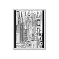 Picture of City Sketch II _GroupedProduct_Rectangle_Portrait_Framed_Matted_