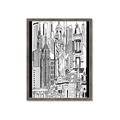 Picture of City Sketch II _GroupedProduct_Rectangle_Portrait_Framed_Matted_